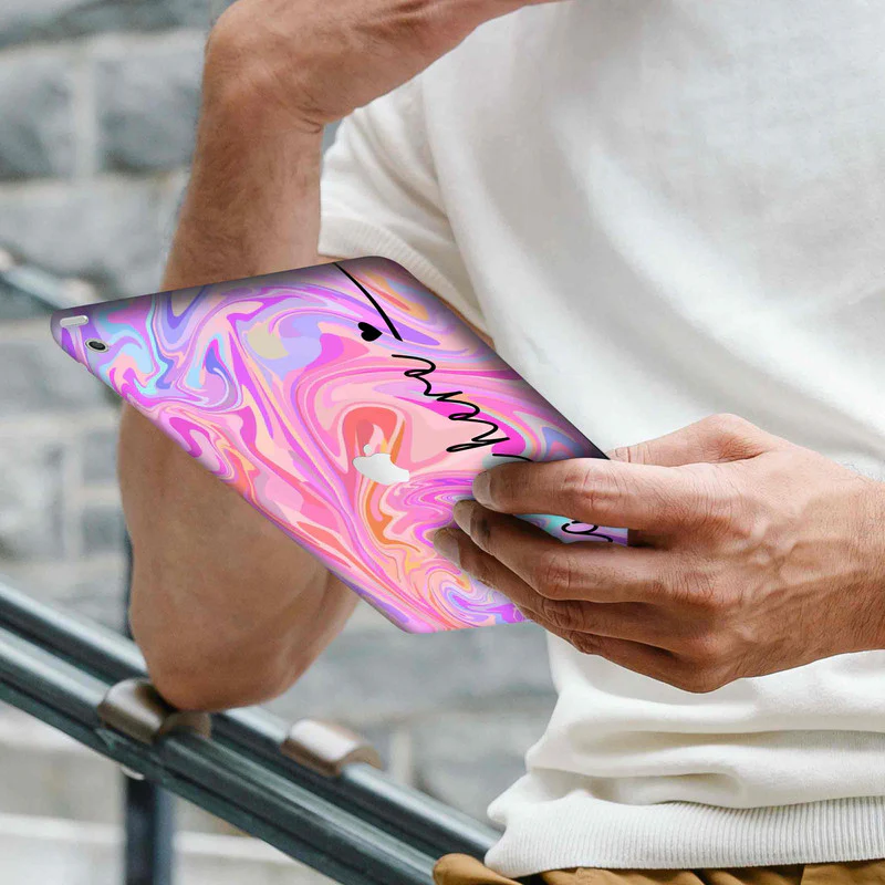 iPad Skin Liquid Swirl - Custom Name - Image 2