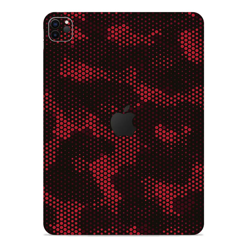 IPad Skin Matrix Design - Red 1
