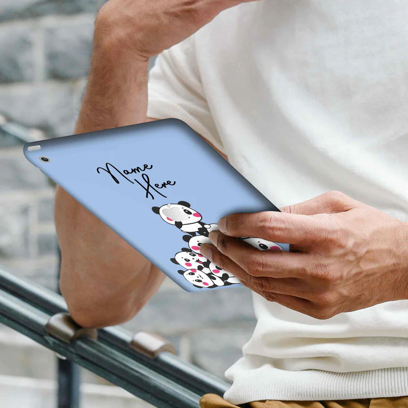 iPad Skin Panda Design - Custom Name - Image 2
