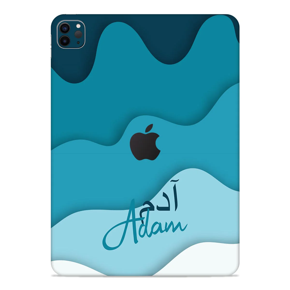 iPad Waves Skin Arabic Custom Name