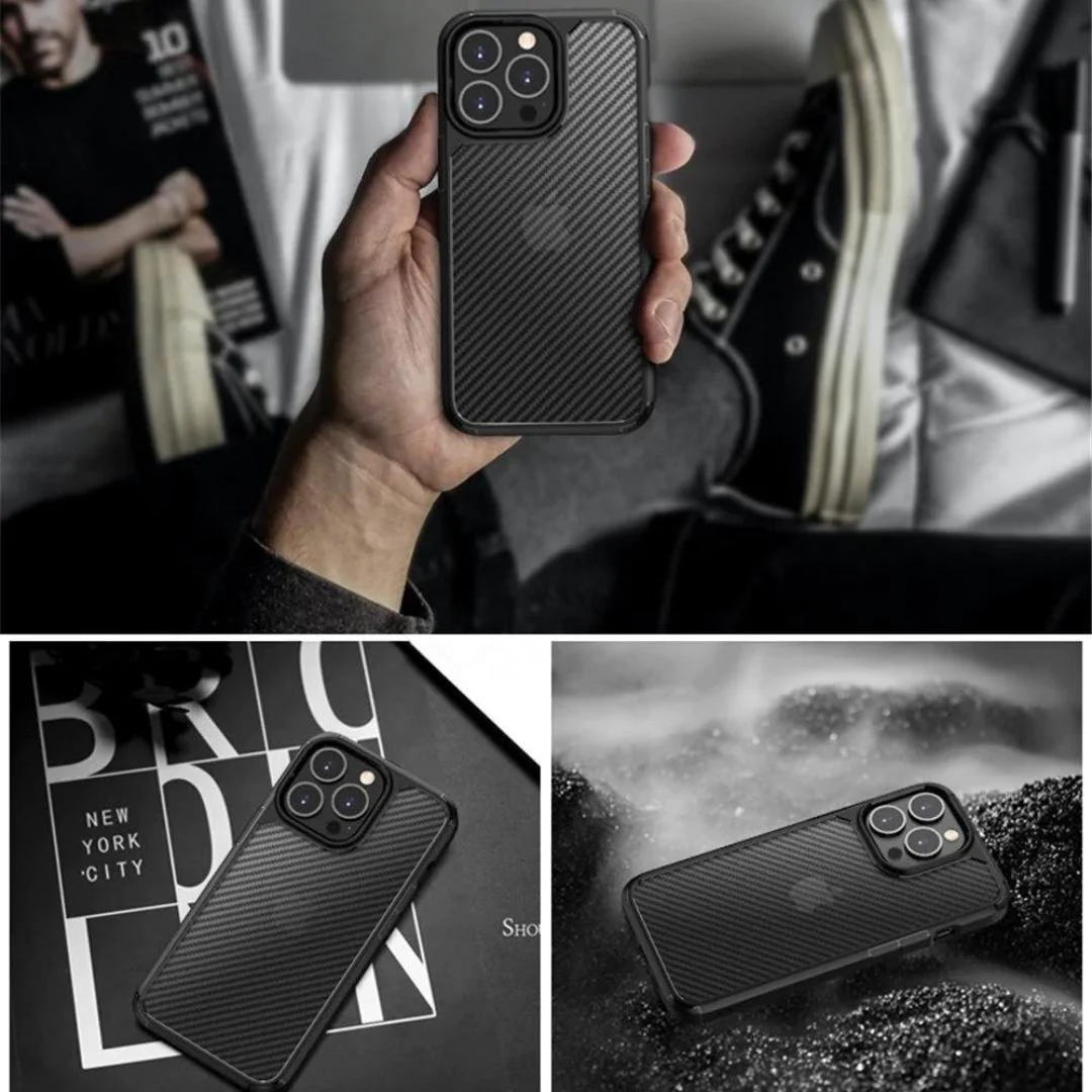 Carbon fiber Bumper Case For iPhone Series - Image 4