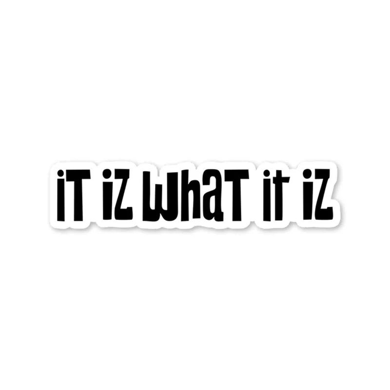 It iz What it iz Bike Fuel Tank Decal - Image 2