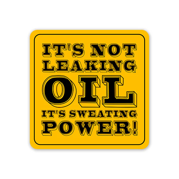 It's Sweating Power Car Sticker - Image 2