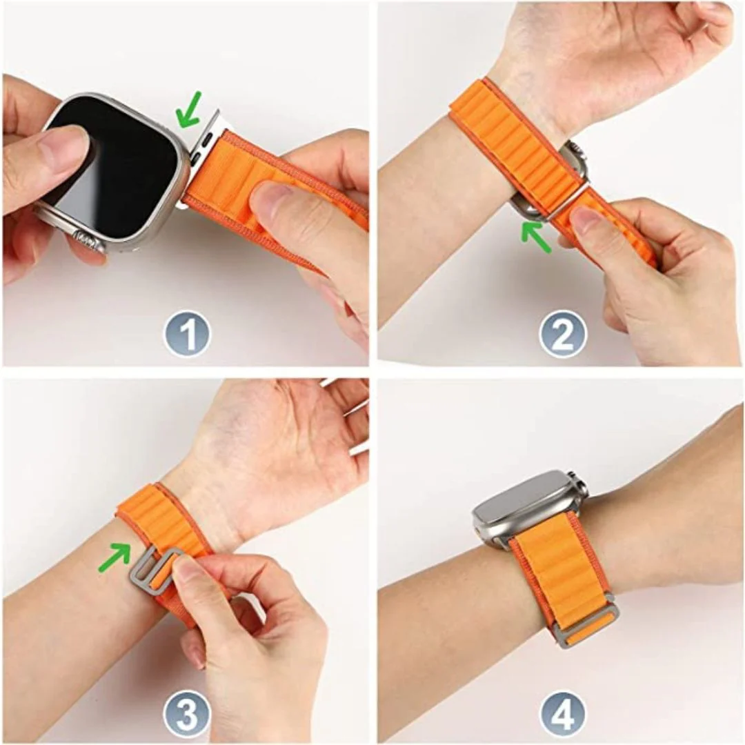 Apple Watch Alpine Loop Strap Orange - 38/40/41 MM - Image 5