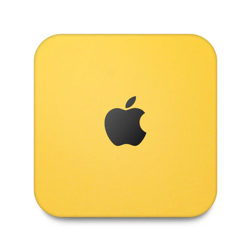 Matte Yellow Skin For Apple Mac Mini