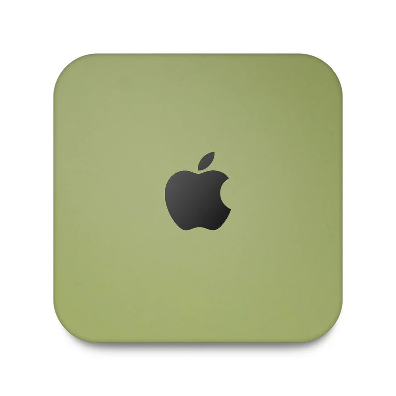 Matte Olive Green Skin For Apple Mac Mini