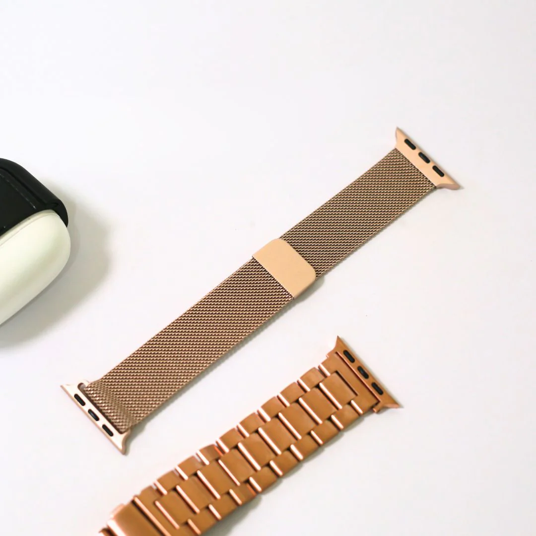 Apple Watch Melanese Mesh Strap Gold - 38/40/41 MM - Image 3
