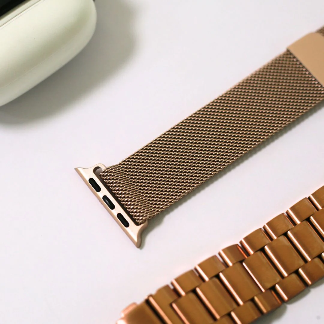 Apple Watch Melanese Mesh Strap Gold - 38/40/41 MM - Image 4
