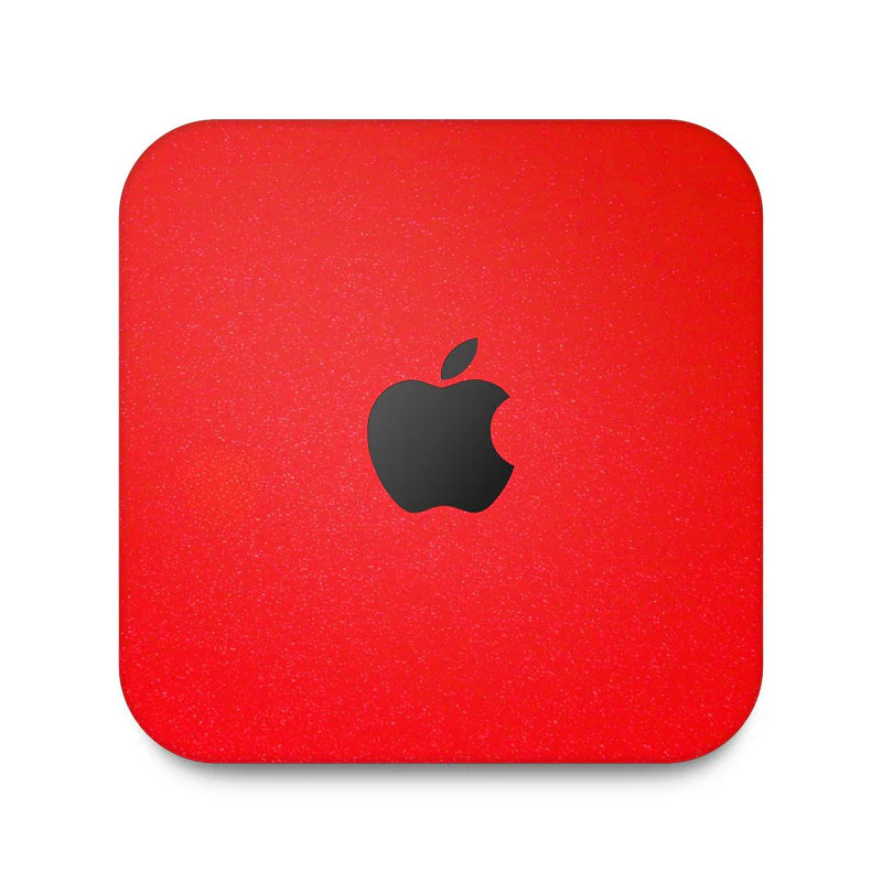 Matte Red Skin For Apple Mac Mini