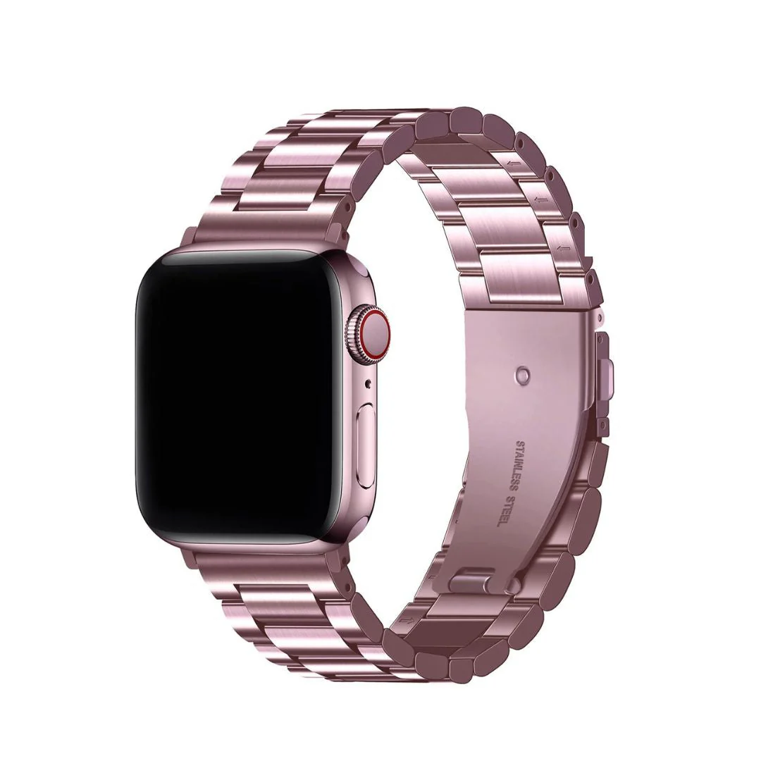 Apple Watch Stainless Steel Strap Pink - 38/40/41 MM - Image 4