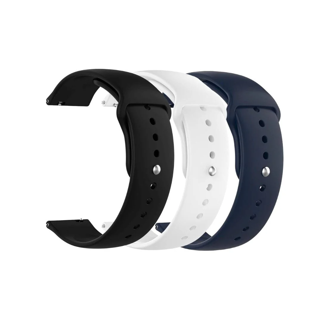 iWatch Strap Blue, White, Black (Pack Of 3) - SELECT MM- WrapCart