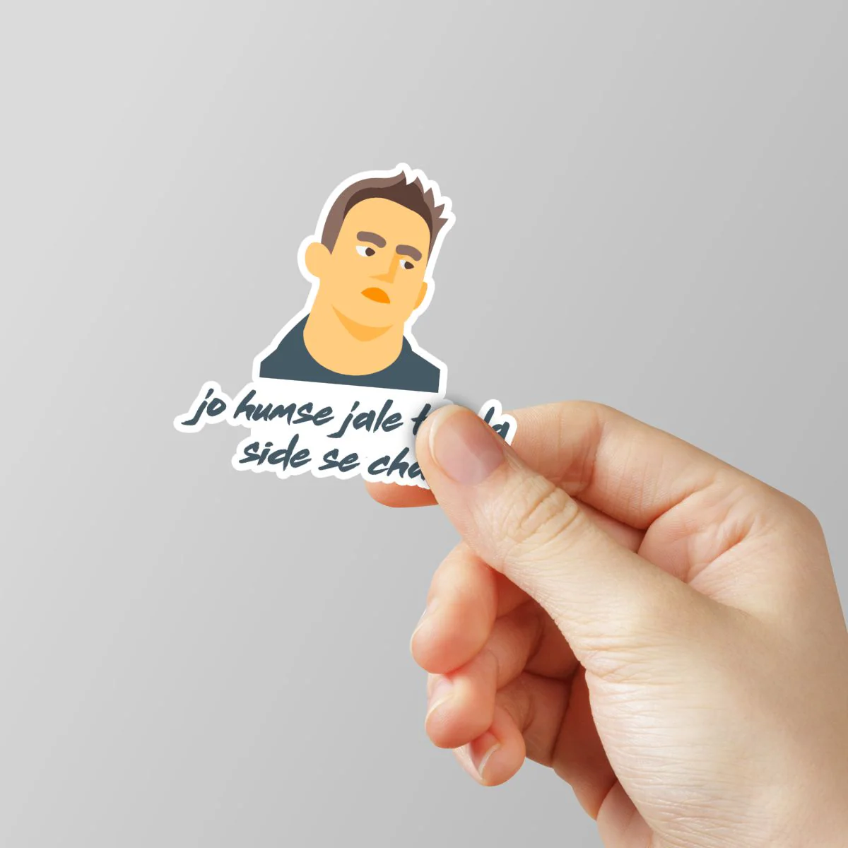 Jo Humse Jale Thoda Side Se Chale Laptop Sticker