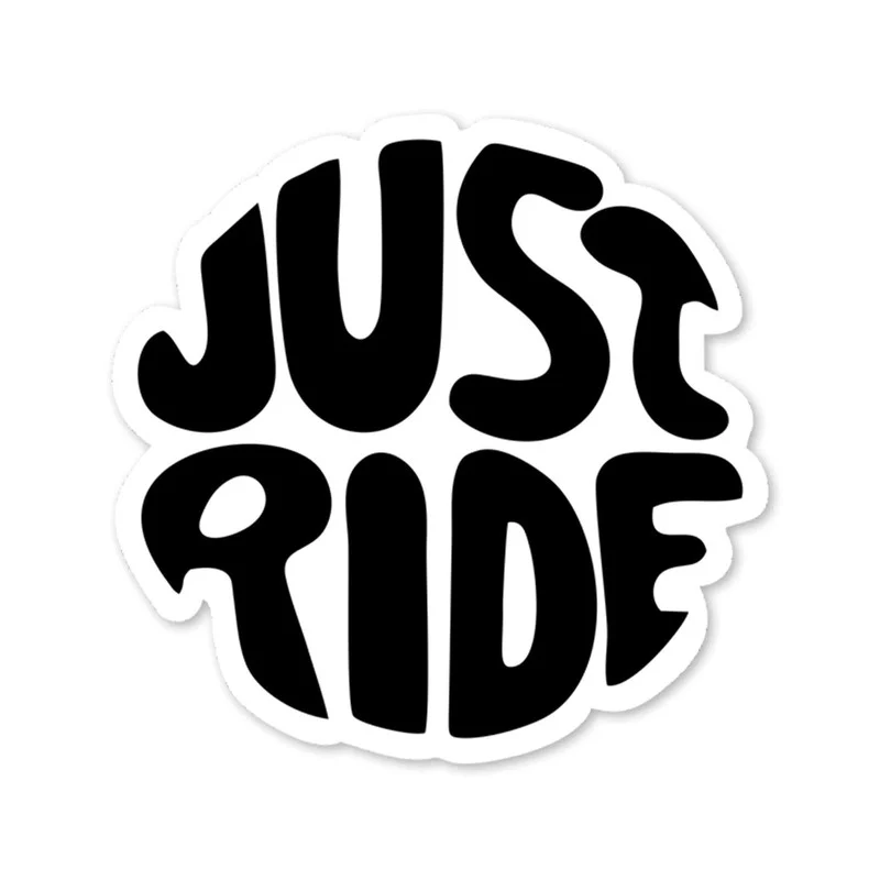 Just Ride Bike Fuel Tank Decal - Image 2