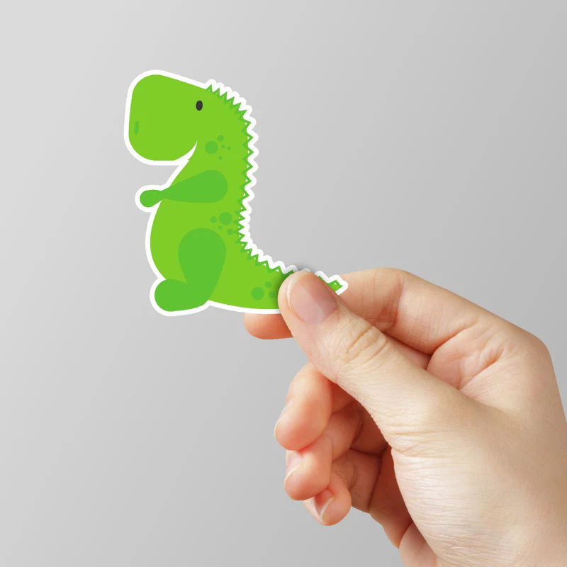Kid Dino Laptop Sticker