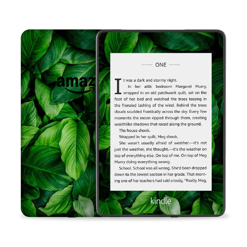 Green Leaves Skin For Kindle