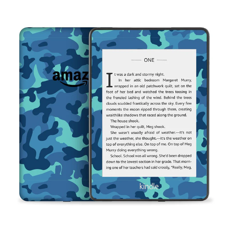 Grove Blue Camo Skin For Kindle