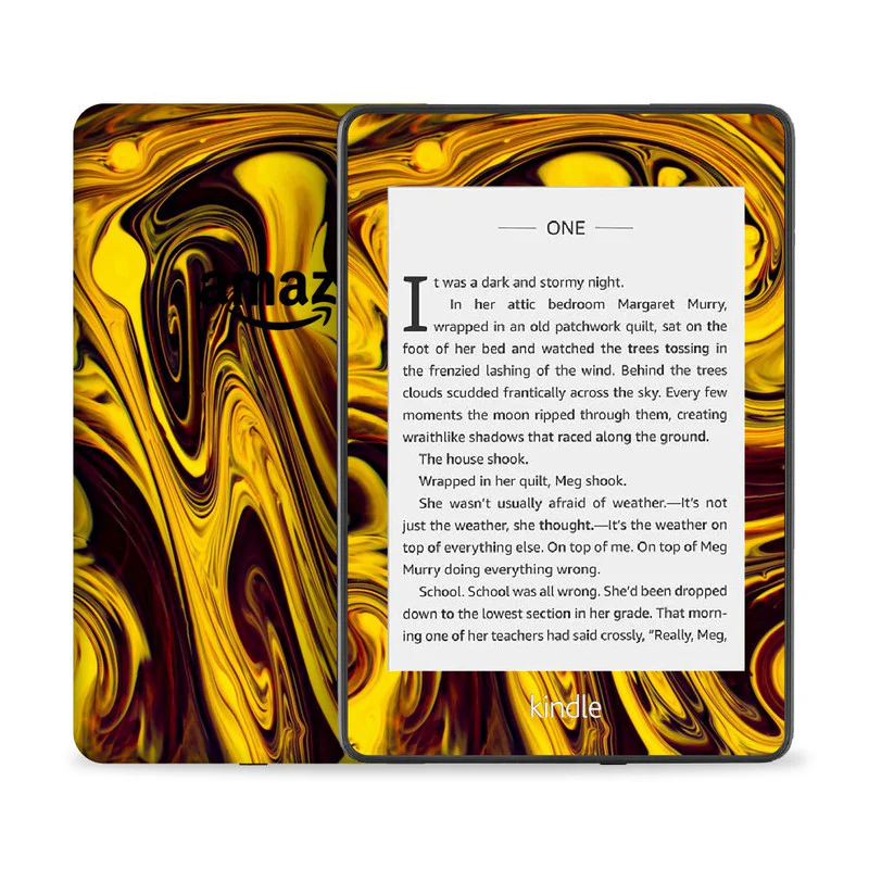 Yellow Mercury Skin For Kindle