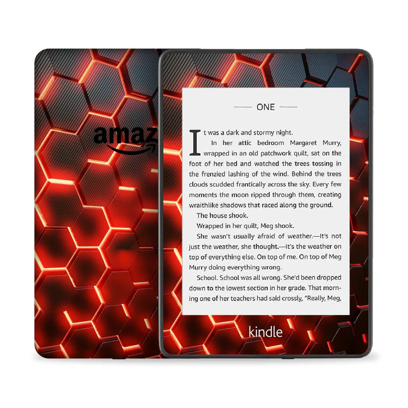 Matrix Orange Skin For Kindle