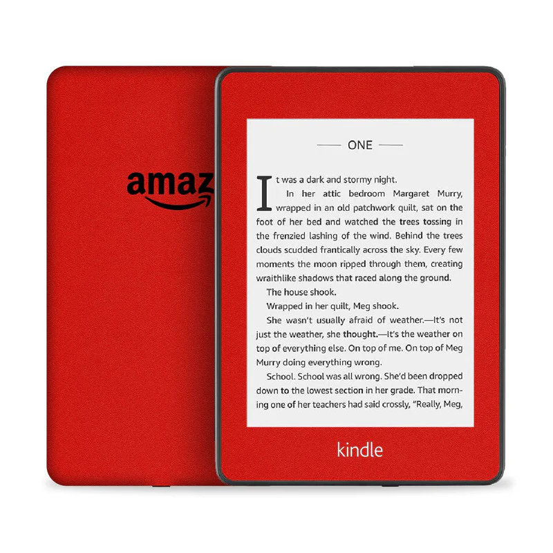 Matte Red Skin For Kindle