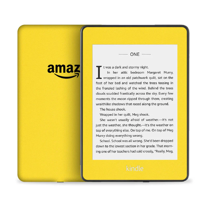 Matte Yellow Skin For Kindle