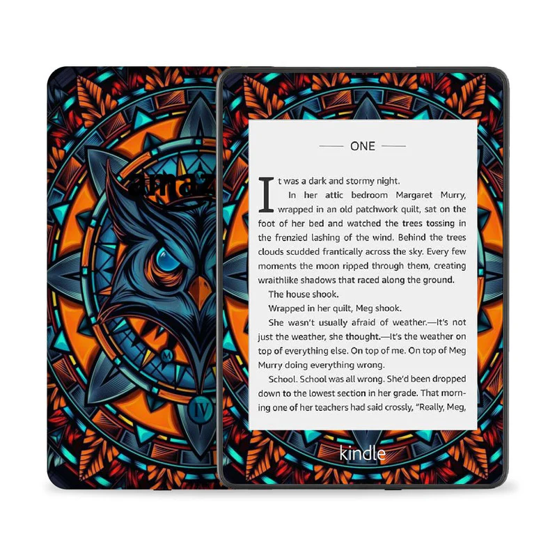 Mighty Owl Orange Skin For Kindle