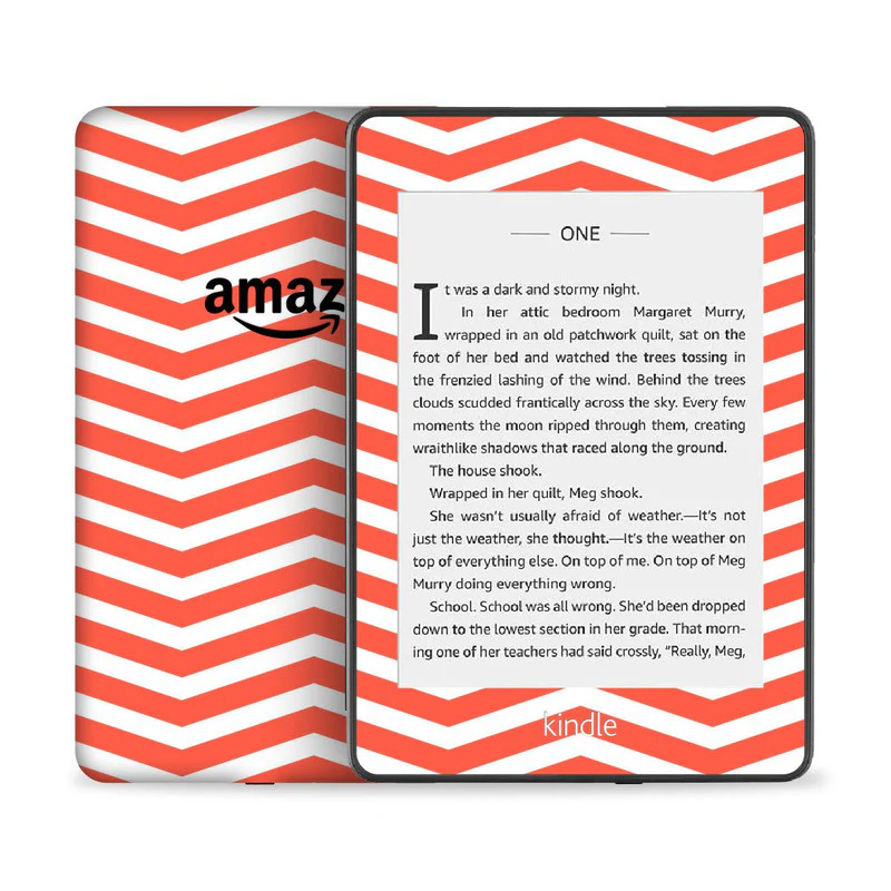 Wave Red Skin For Kindle