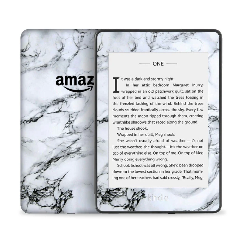 White Marble Skin For Kindle