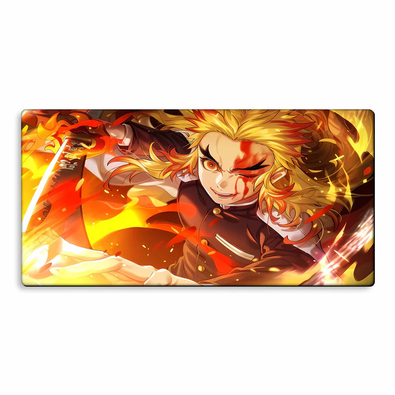 Kyojuro Rengoku Art Gaming Mouse Pad