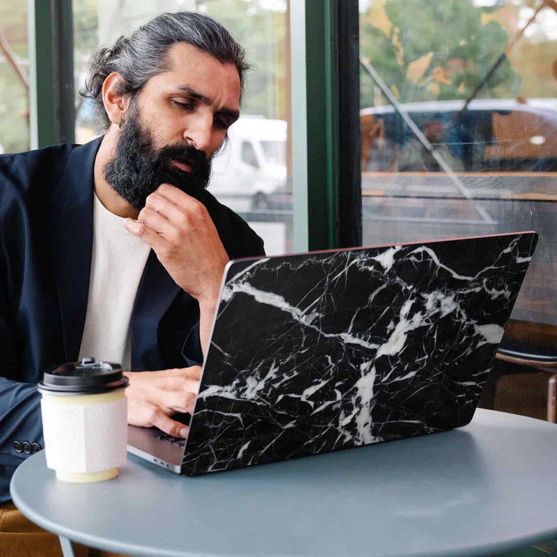Black Marble Laptop Skins - Image 2