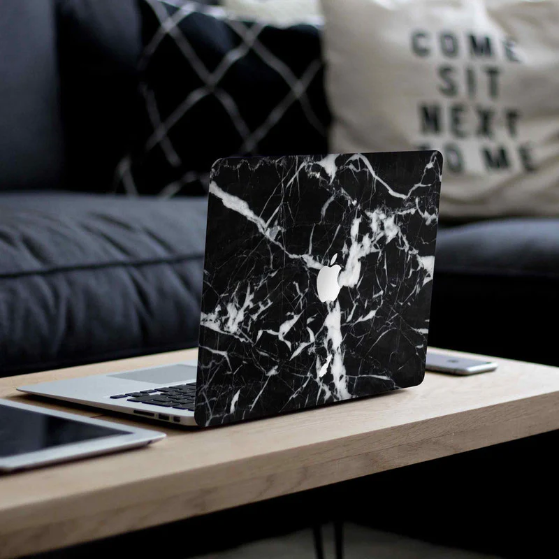 Macbook Black Marble Laptop Skins - Image 4