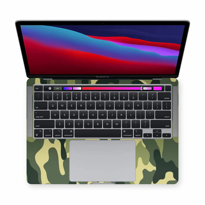 Macbook Green Camouflage Laptop Skins - Image 2
