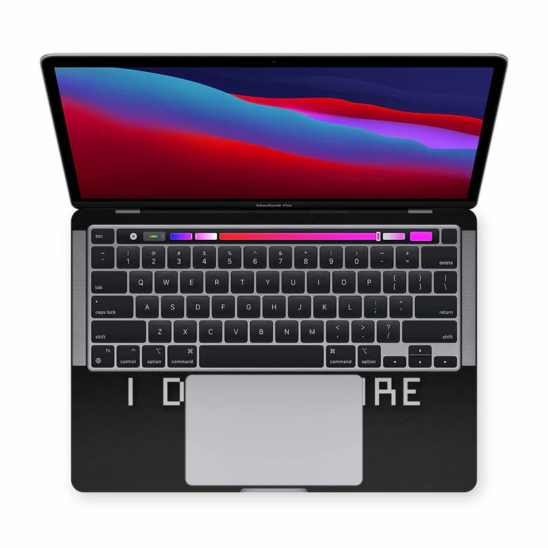 Macbook I Don't Care Laptop Skins - Image 3