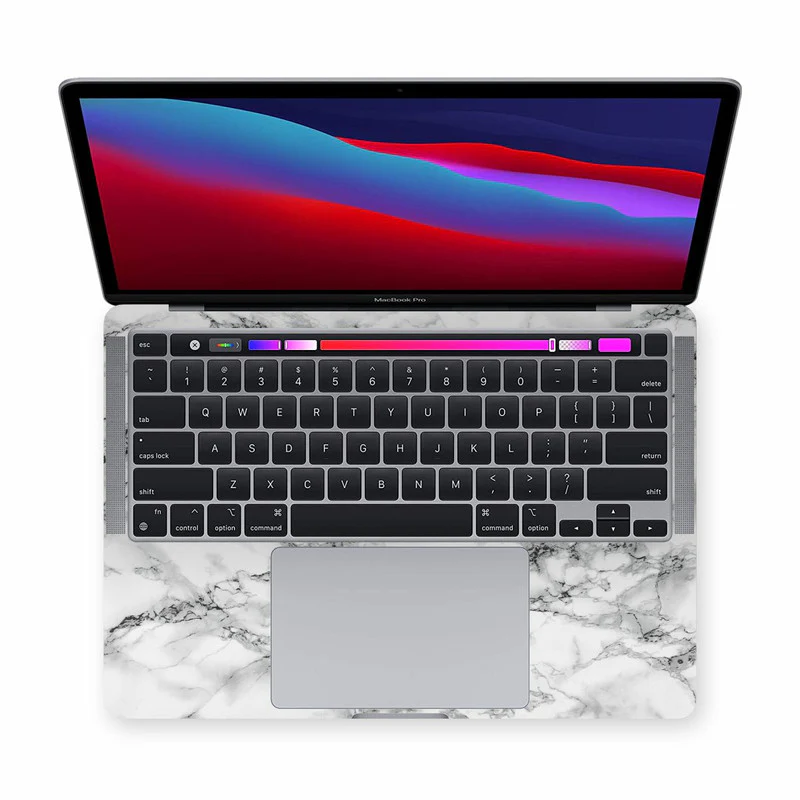 Macbook White Marble Laptop Skins - Image 2