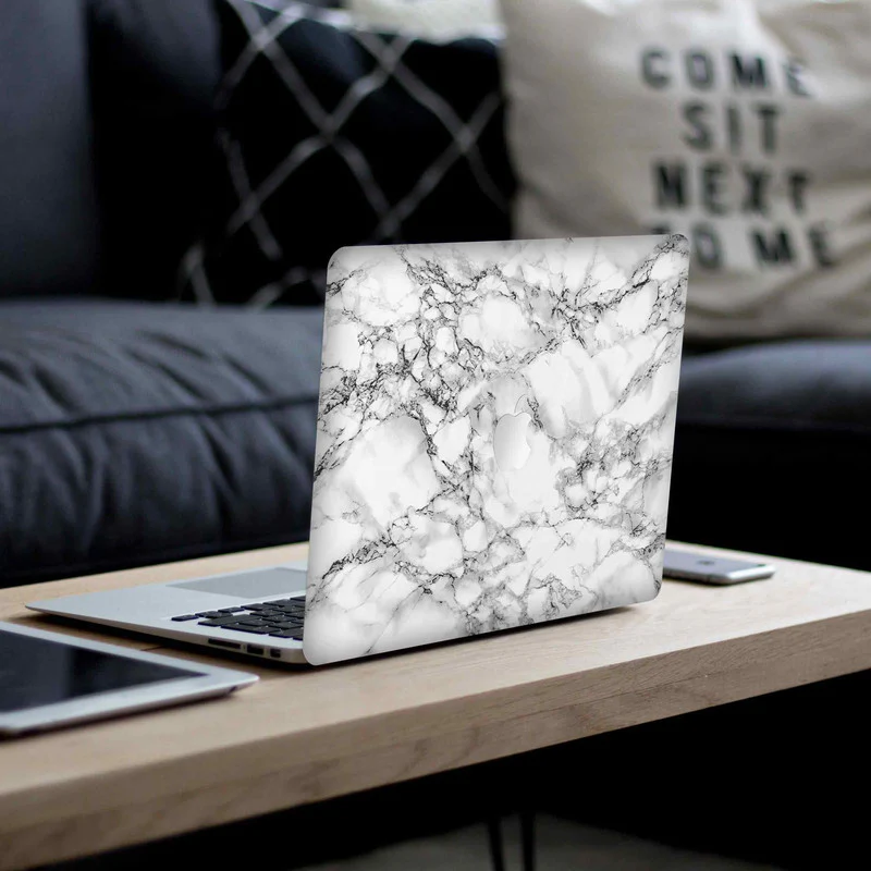 Macbook White Marble Laptop Skins - Image 4