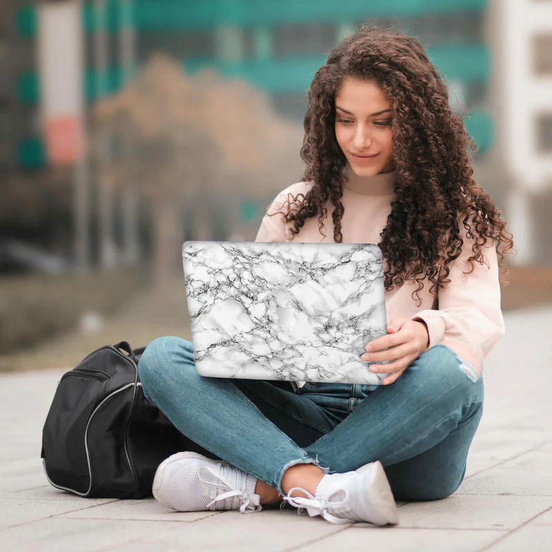 Macbook White Marble Laptop Skins - Image 5