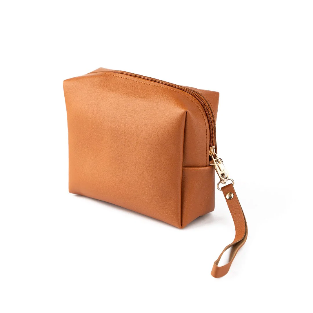Leather Multi Purpose Pouch - Brown - Image 4