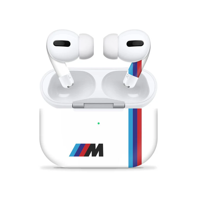 M Sports White Airpods Pro Skin