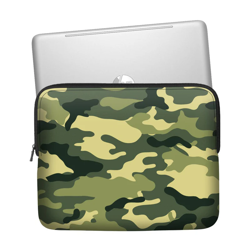 Light Green Camo Laptop Sleeve