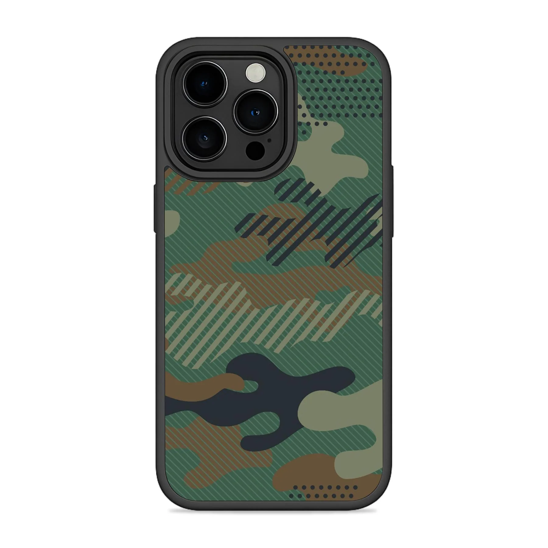 Military Green Camo Mobile Bumper Cover