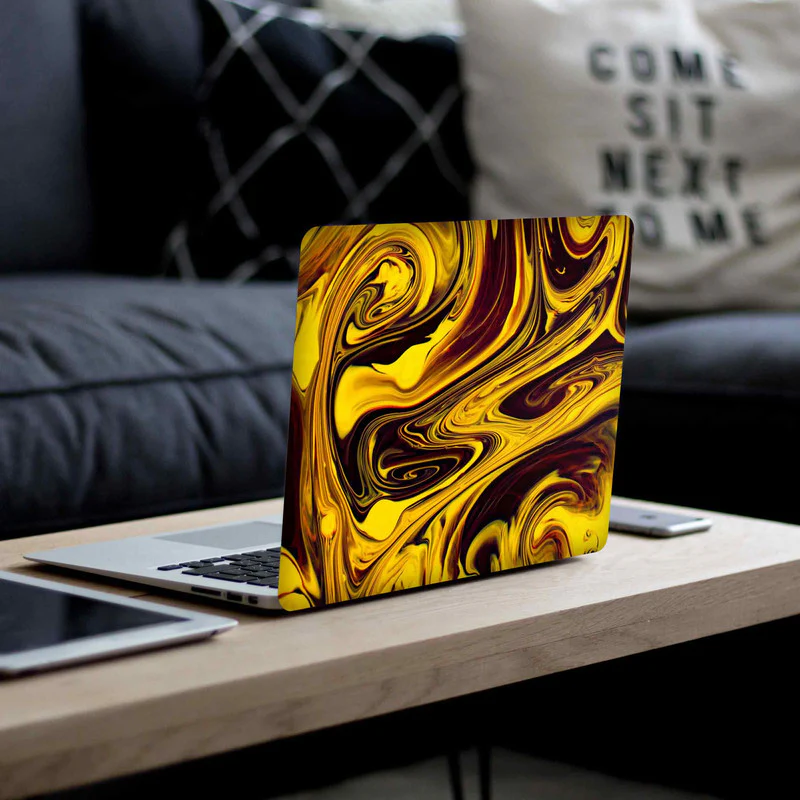 Yellow Mercury Laptop Skins - Image 4