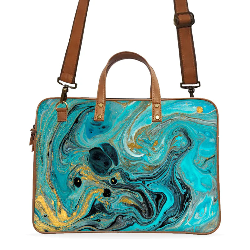 Blue Gold Deluxe Laptop Bag