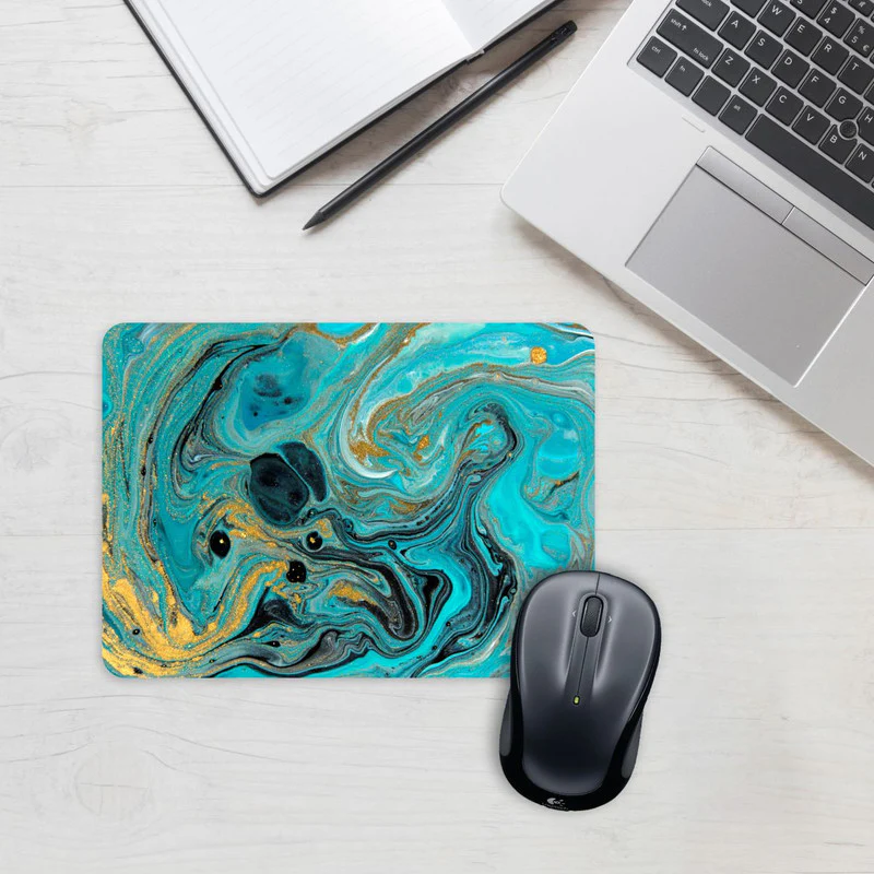 Blue Gold Mouse Pad - Image 2