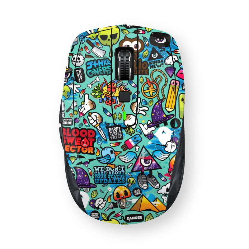 Logitech/Razer/Apple Blue Abstract Mouse Skin