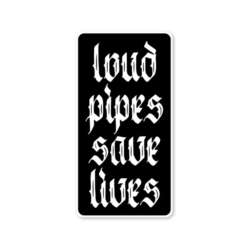 Loud Pipes Bike Fuel Tank Decal - Image 2