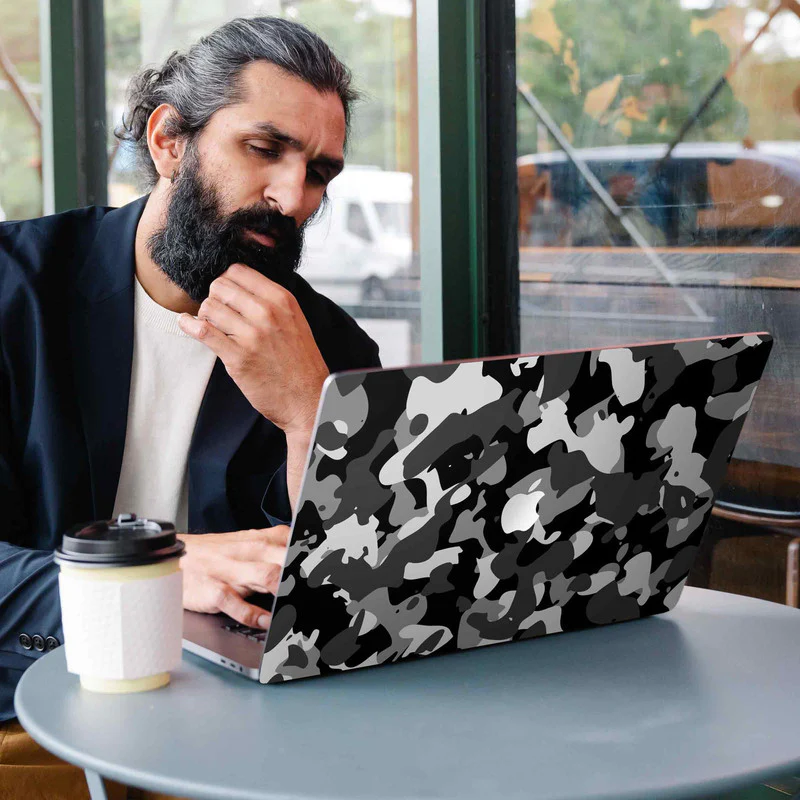 Macbook Army Grey Laptop Skins - Image 3