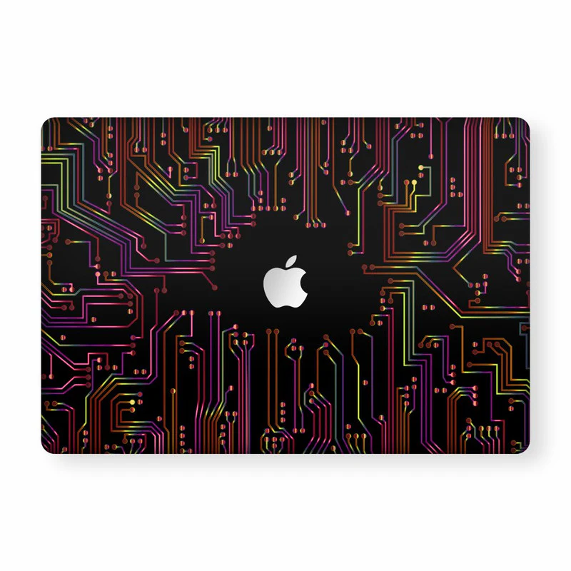 Macbook Color Circuit Laptop Skins