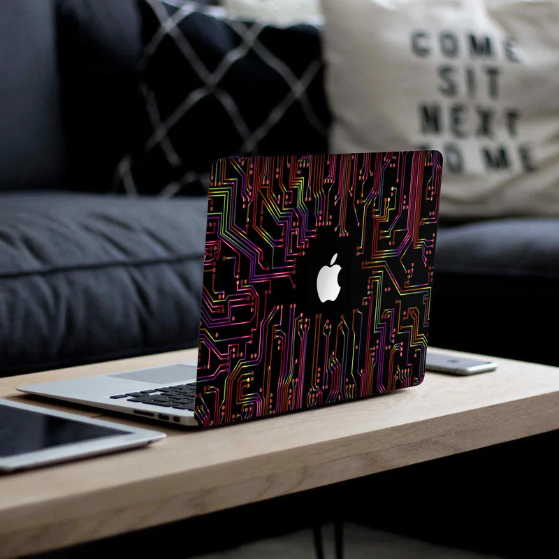 Macbook Color Circuit Laptop Skins - Image 4