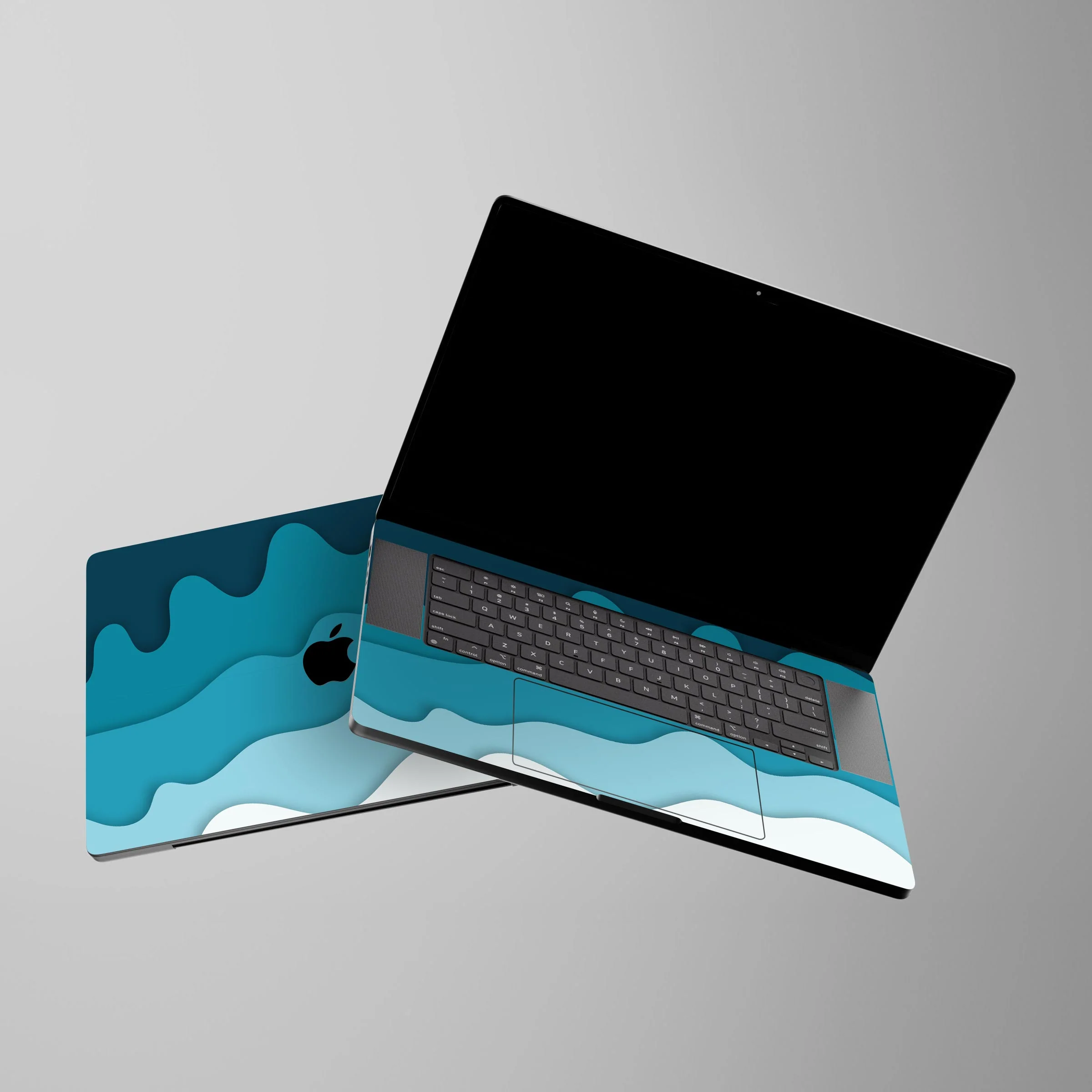 MacBook Falling Waves 1 Laptop Skin