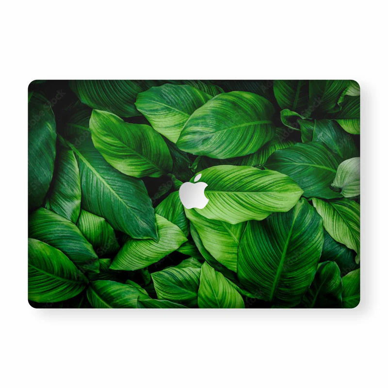 Macbook Green Leaves Laptop Skins