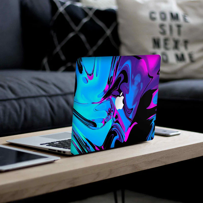 Macbook Blue Mercury Laptop Skins - Image 4